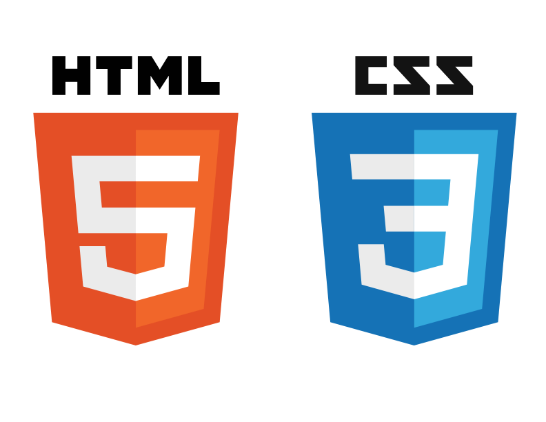 html and css logos